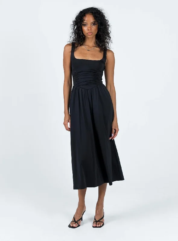 Braddon Midi Dress Black