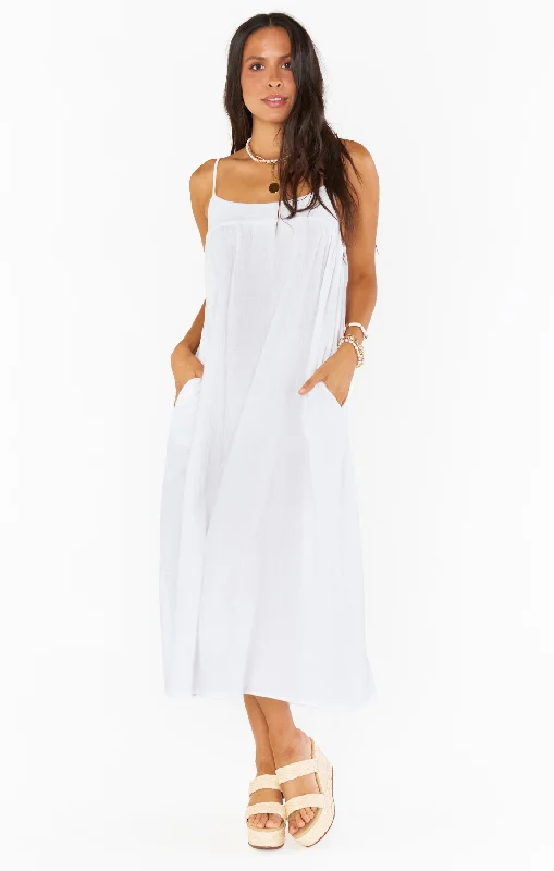 Oasis Midi Dress ~ White