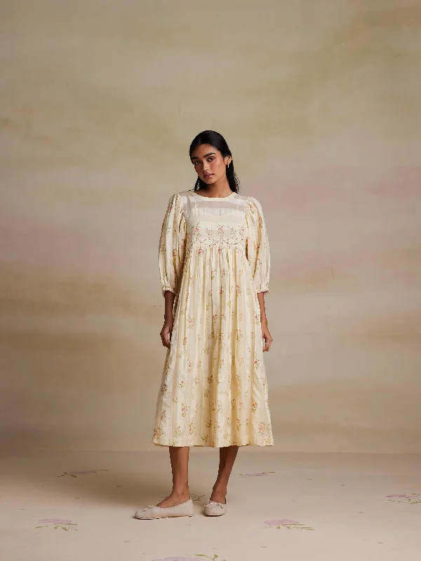 Painter’s Dream Silk Midi Dress