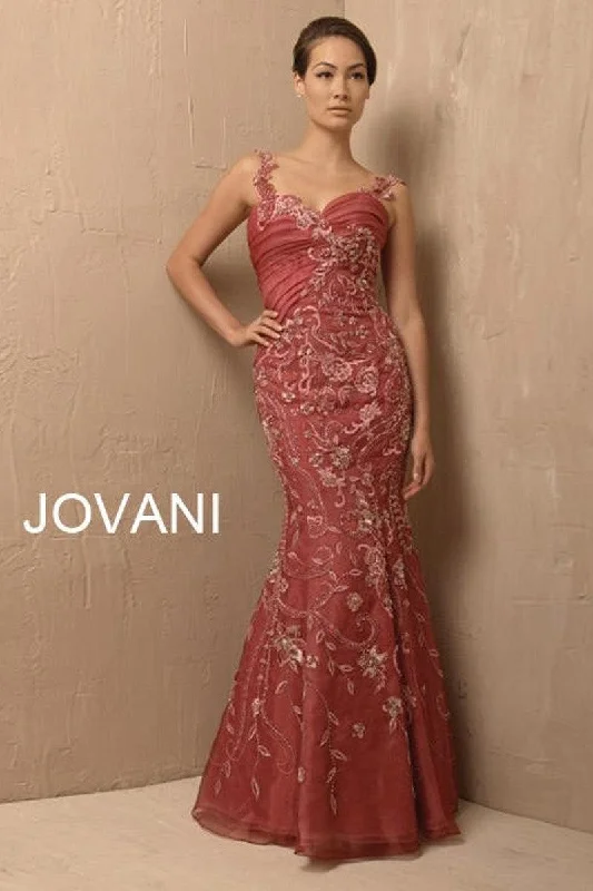 Jovani 171570 Sleeveless Floral Long Evening Dress