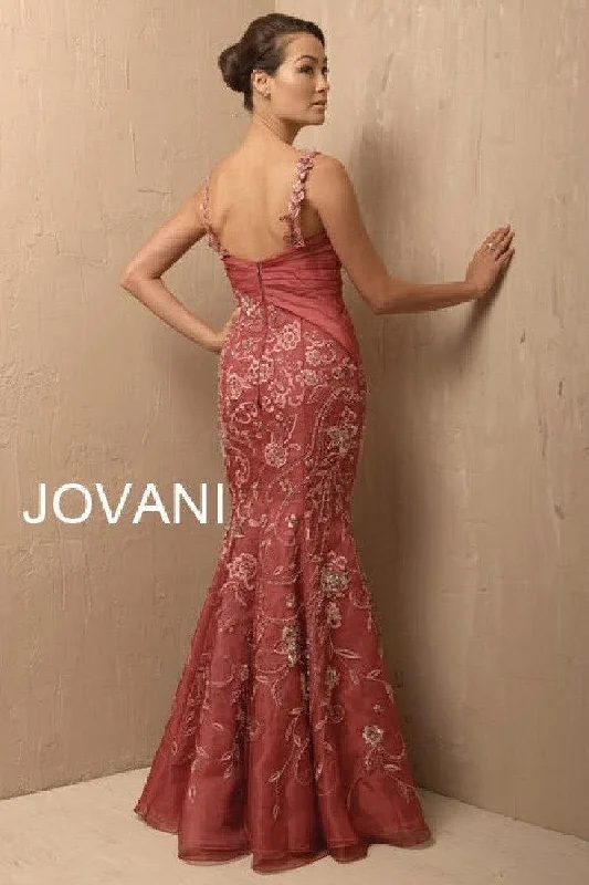 Jovani 171570 Sleeveless Floral Long Evening Dress