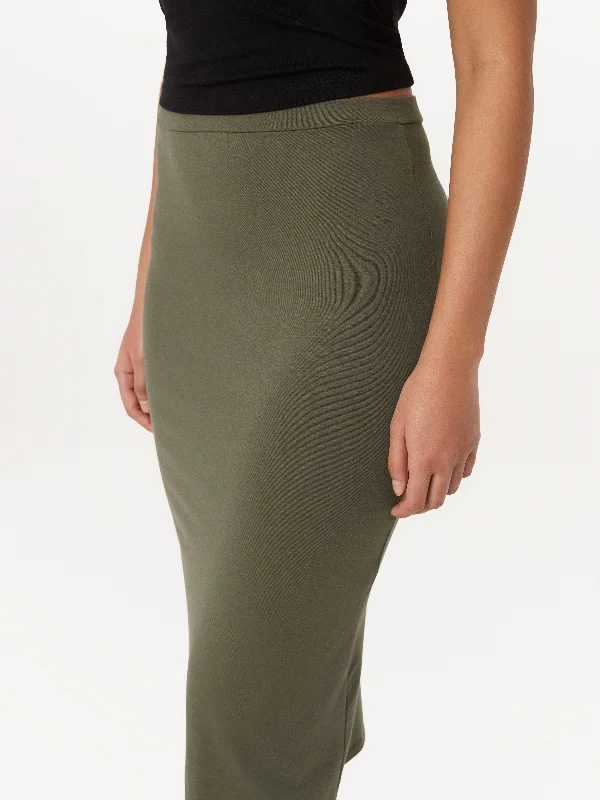 The Jersey Skirt in Green