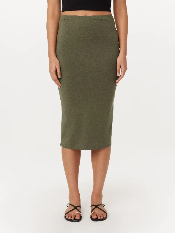 The Jersey Skirt in Green