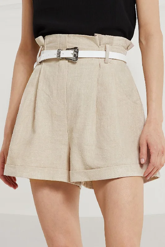 Jaelyn High Rise Linen Shorts