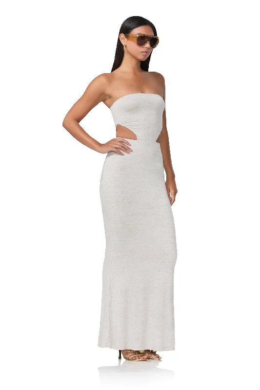 Livia Maxi Dress - Heathered Oatmeal