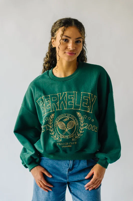 The Berkeley Graphic Sweatshirt in Hunter Green