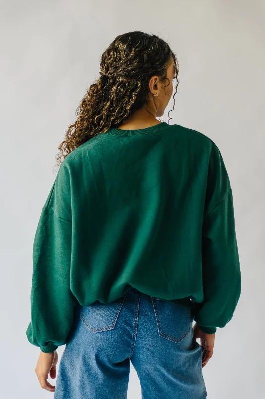 The Berkeley Graphic Sweatshirt in Hunter Green