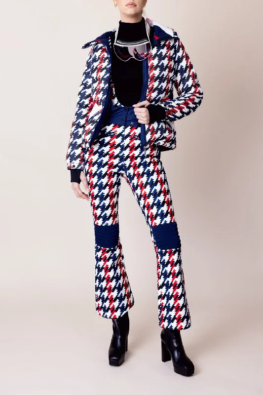 Ski Duvet Jacket - Houndstooth