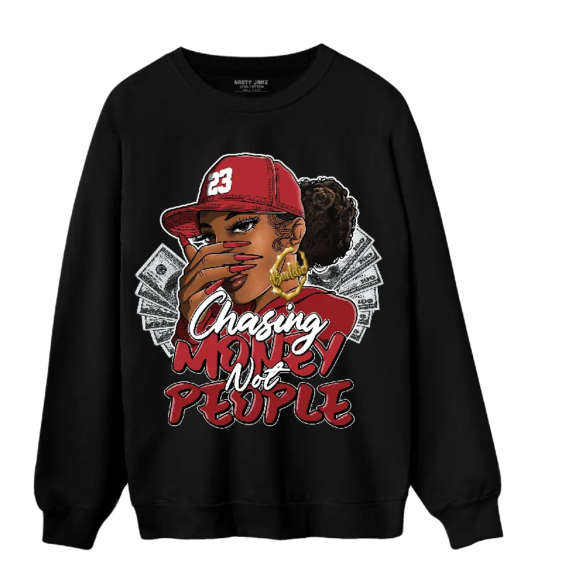 NastyJamz Cherry 12s Sweatshirt Match Melanin Chasing Money