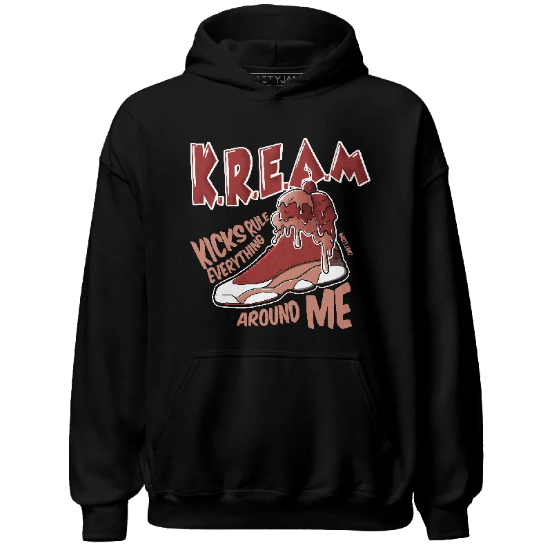 NastyJamz Dune Red 13s Hoodie Match Kream Sneaker