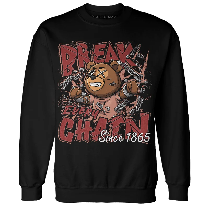 NastyJamz Dune Red 13s Sweatshirt Match BER Break Chain