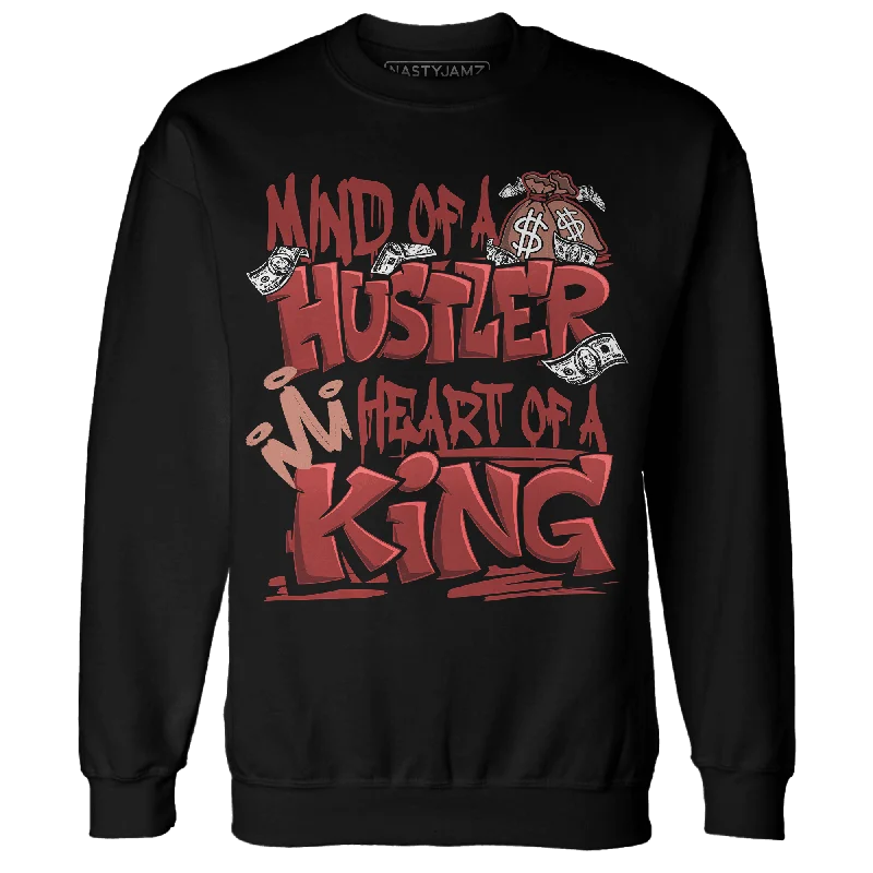 NastyJamz Dune Red 13s Sweatshirt Match Hustler Heart King