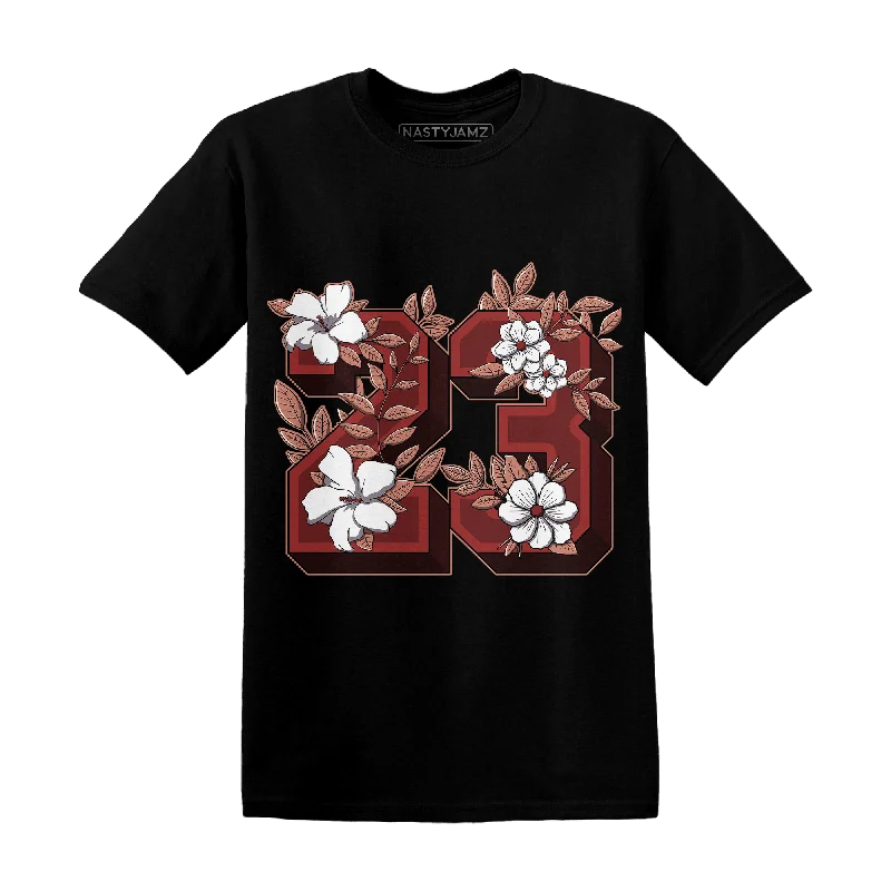 NastyJamz Dune Red 13s T Shirt Match 23 Floral