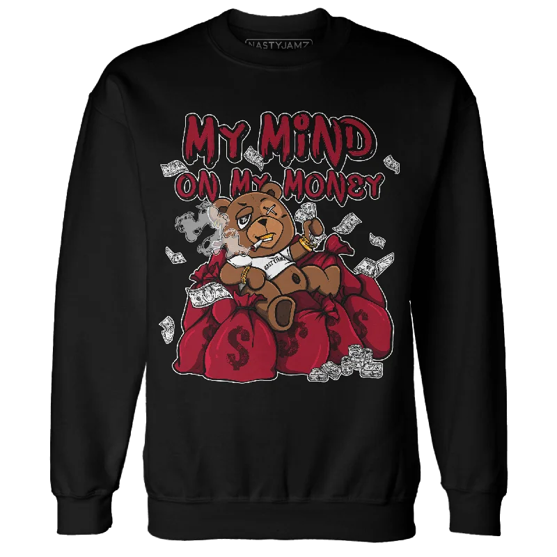 NastyJamz Retro Red Taxi 12s Sweatshirt Match My Mind On My Money BER