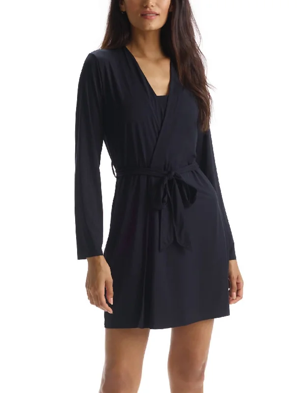 Butter Lounge Robe In Black