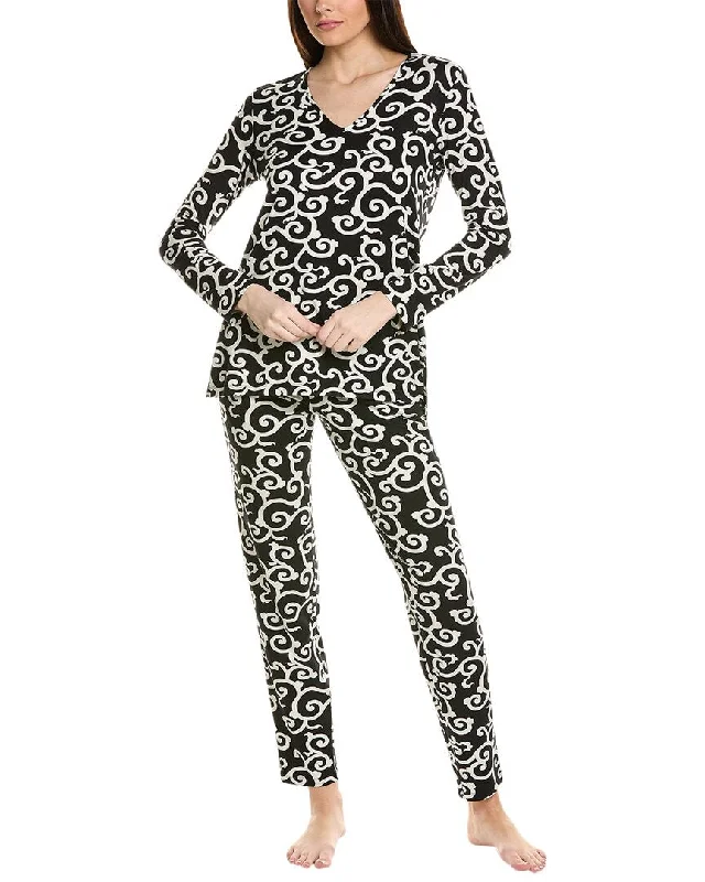 N Natori 2pc Ottoman Pajama Set