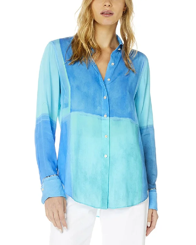 Robert Graham Gabriela Silk-Blend Shirt