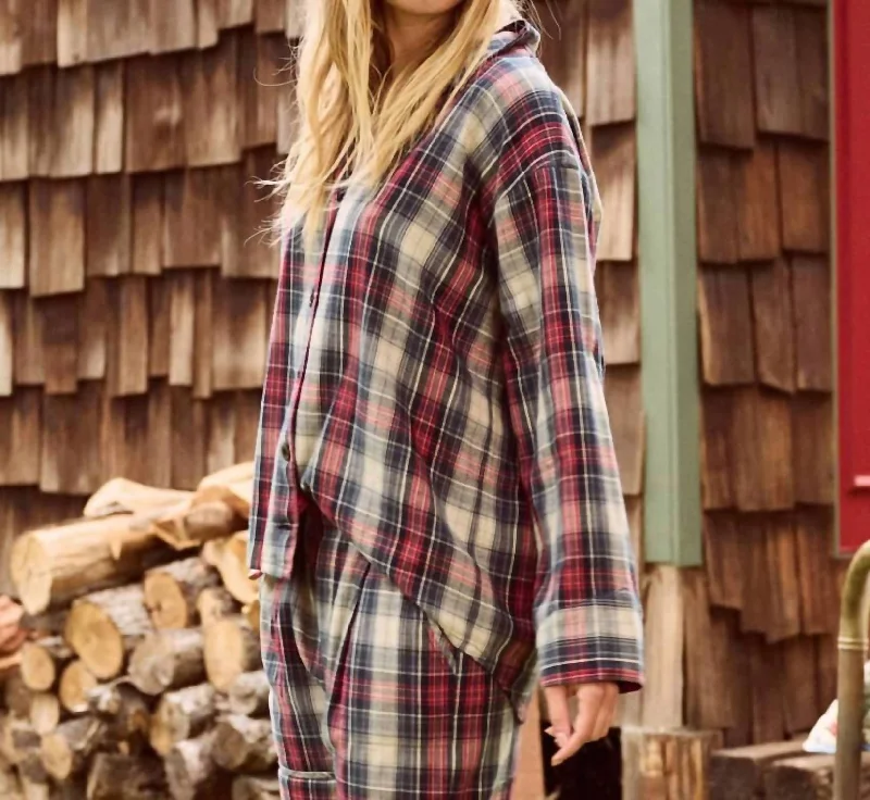 The Pajama Shirt In Blueridge Plaid