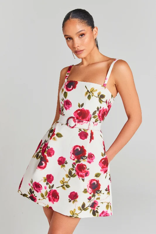 Eloise White Floral Dress