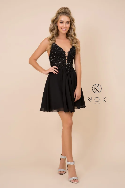 HIGH NECK EMBROIDERED BODICE FITTED DRESS_G679 BY NARIANNA