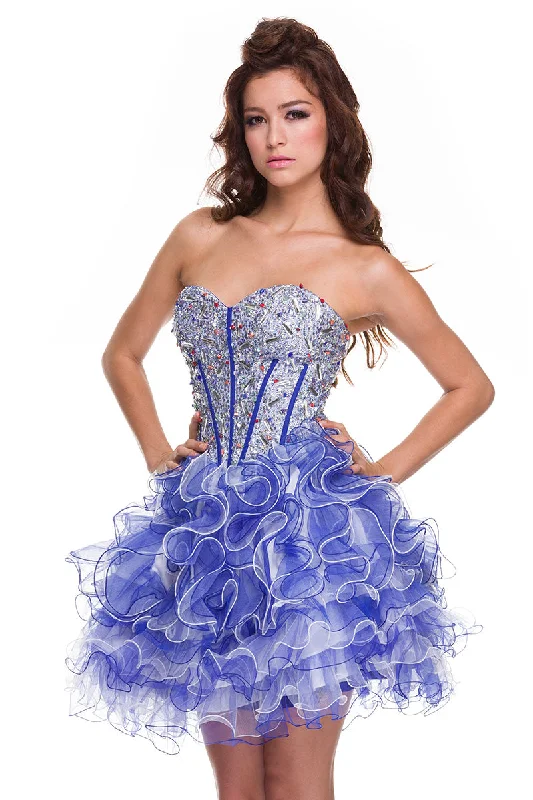 TULLE SHORT EMBELLISHED BODICE HOMECOMING DRESS 2825 BY NARIANNA