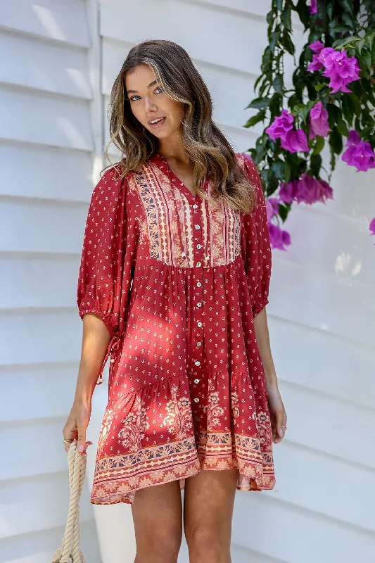 Verona dress Ruby Print