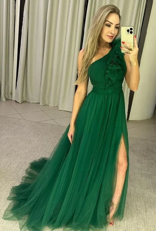 Elegant Dress Green Prom Dresses For Women Evening Gowns     S3058