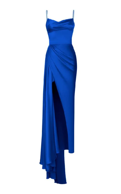 Royal Blue Straps Long Prom Dress      S2929