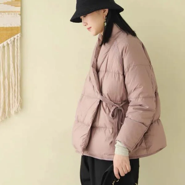 2020 Winter New Vintage Women Clothes Casual Down Coats