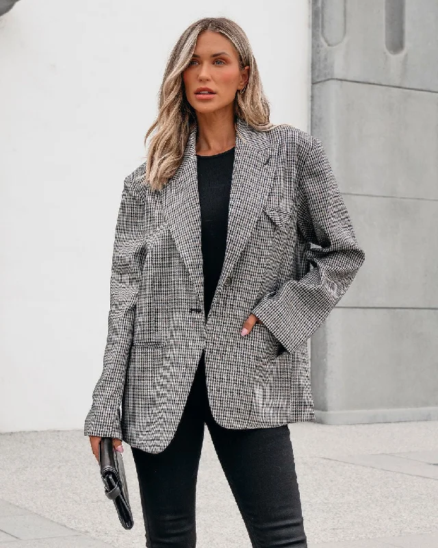 Muse By Magnolia Oversized Plaid Blazer