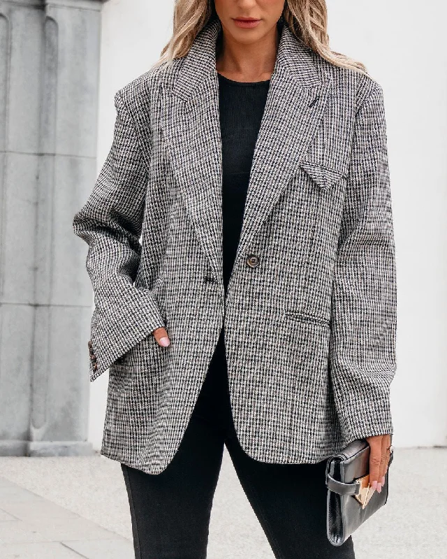 Muse By Magnolia Oversized Plaid Blazer