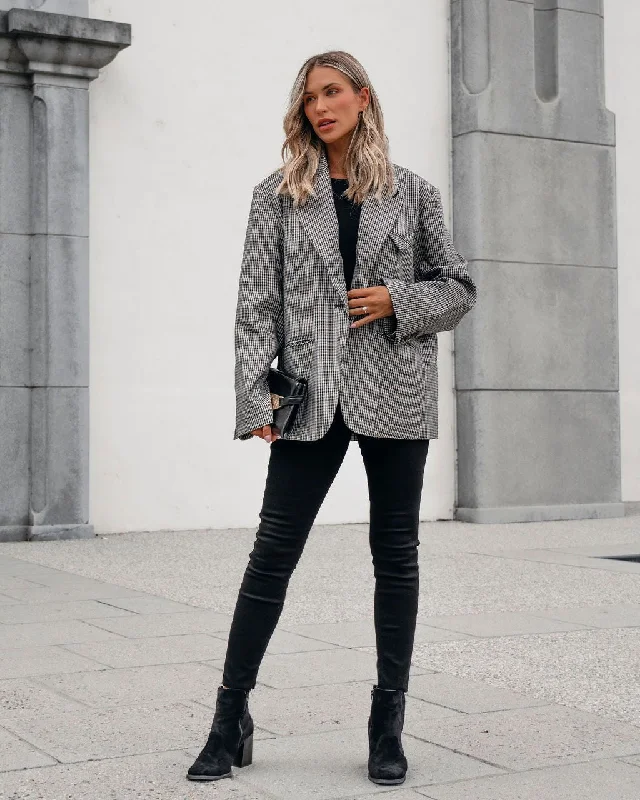 Muse By Magnolia Oversized Plaid Blazer