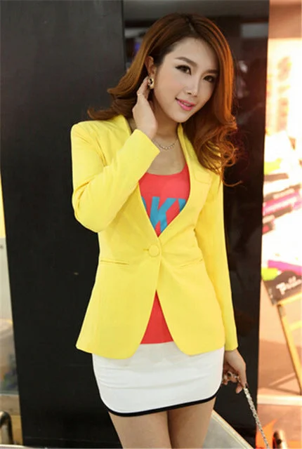 Top Elegant Double Breasted Short Design Clothes Blazer