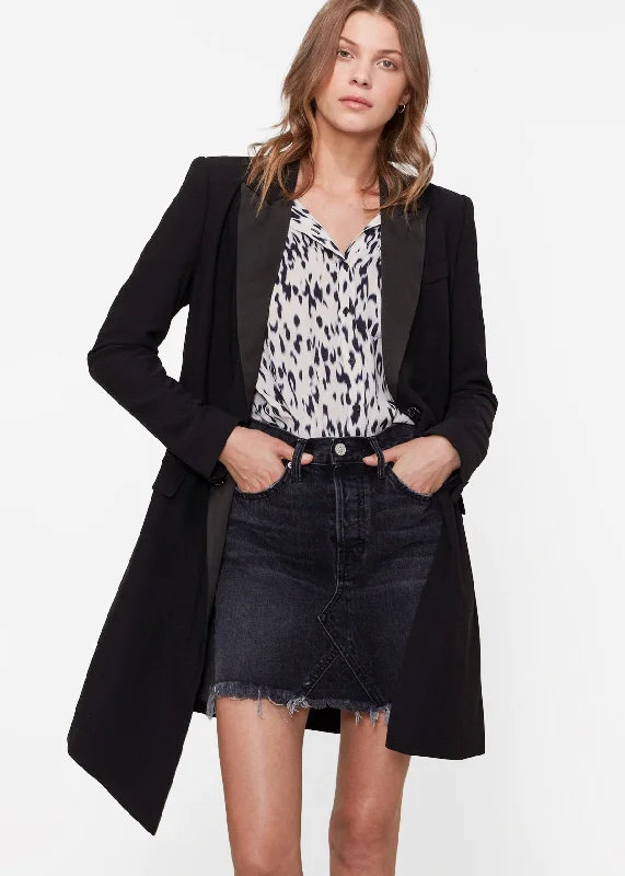 Women's Double Breasted Long Blazer