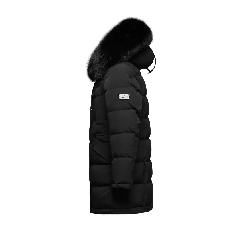 Women's  Nordic Queen Parka Coat - (Black Fox Trim)