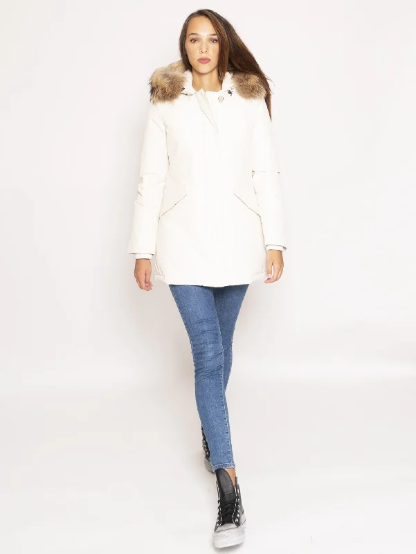 Giaccone Parka in Ramar - Bianco