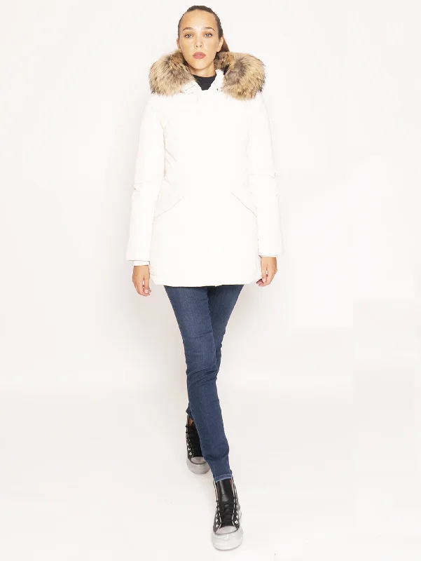 Giaccone Parka in Shape Memory - Bianco