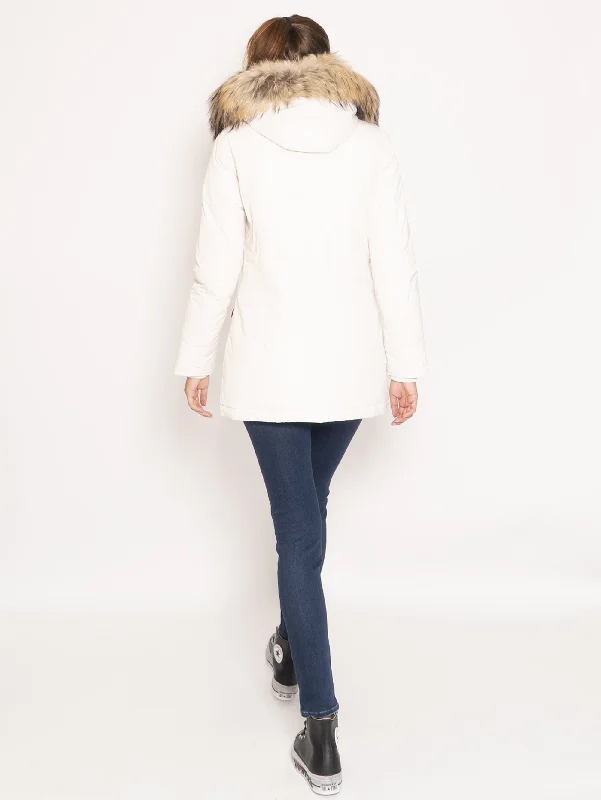 Giaccone Parka in Shape Memory - Bianco